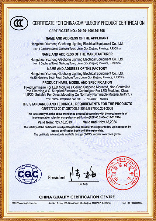 Certifikáty CCC