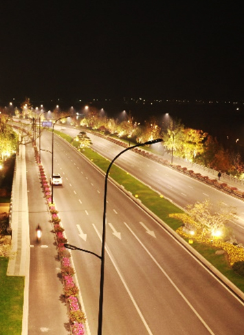Ekologické a osvetľovacie inžinierstvo krajiny Qianjin Avenue Section 1 v meste Lin'an